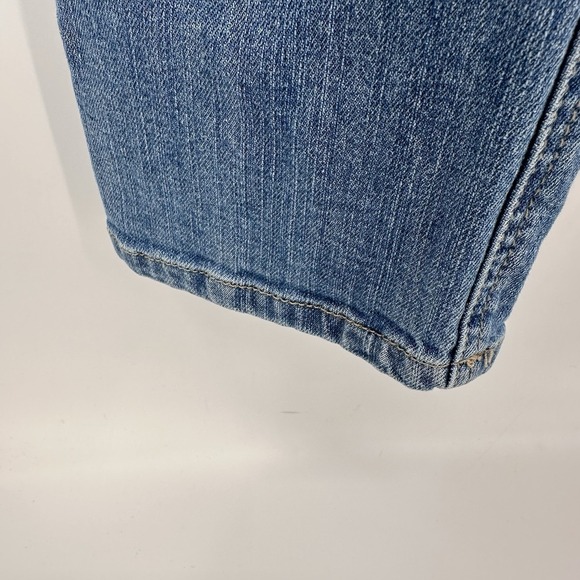 Democracy Women's Girl Friend Jeans Size 14W Floral Embroidered Distressed - Picture 8 of 9